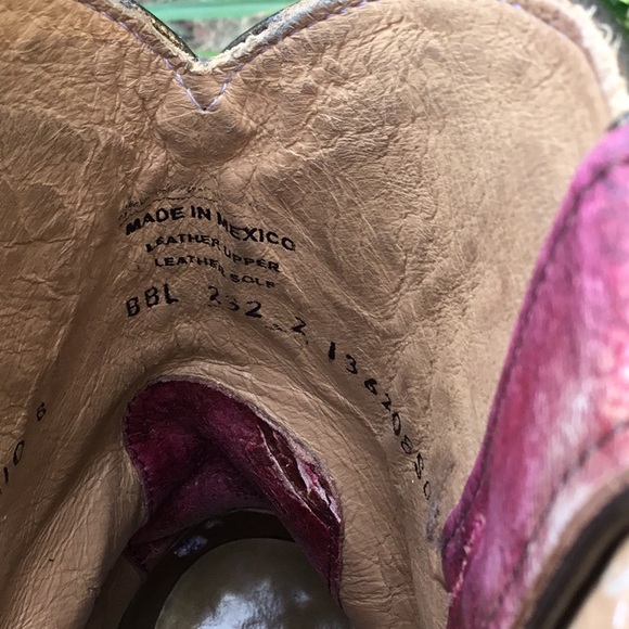 Shyanne Women’s Stryke Square Toe Brown & Pink Western Boots - Picture 15 of 16